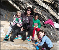 Kerry Blue Terrier de La Cadiera. Namor con su familia